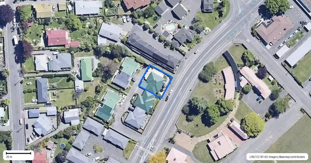 Property context map for 1/58 Maxwell Road, Blenheim