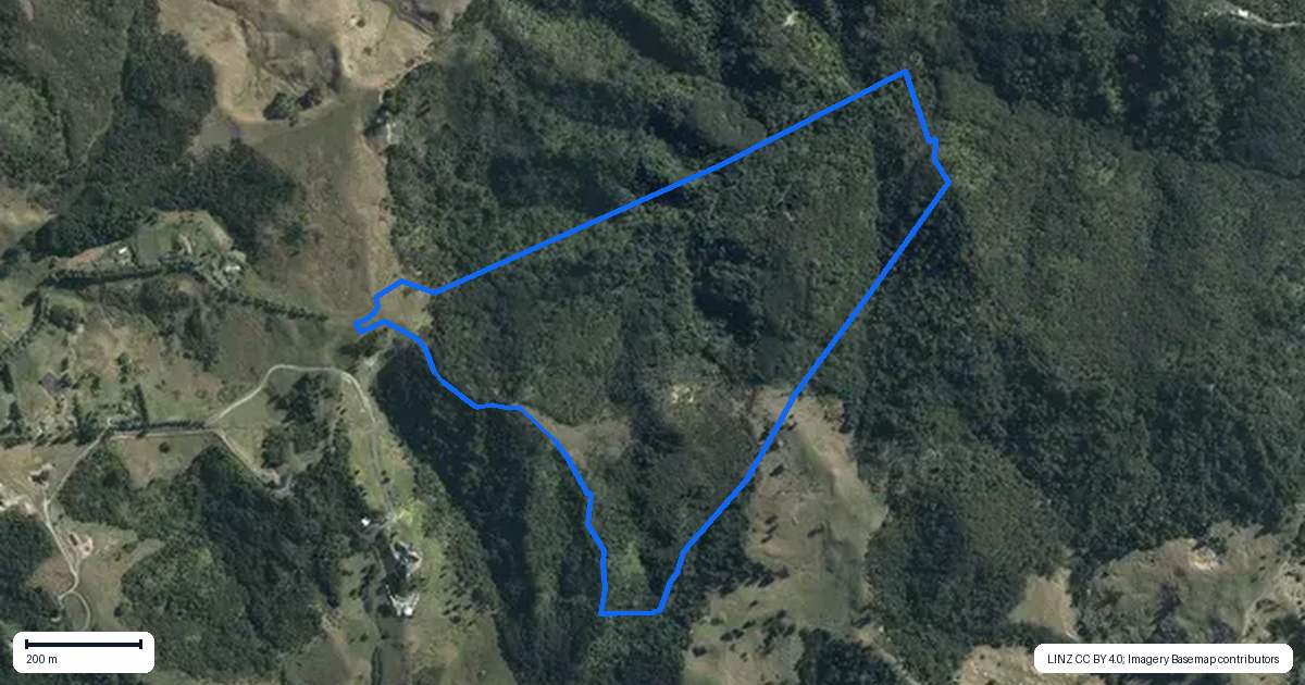 Property context map for 210H Monowai Road, Wainui