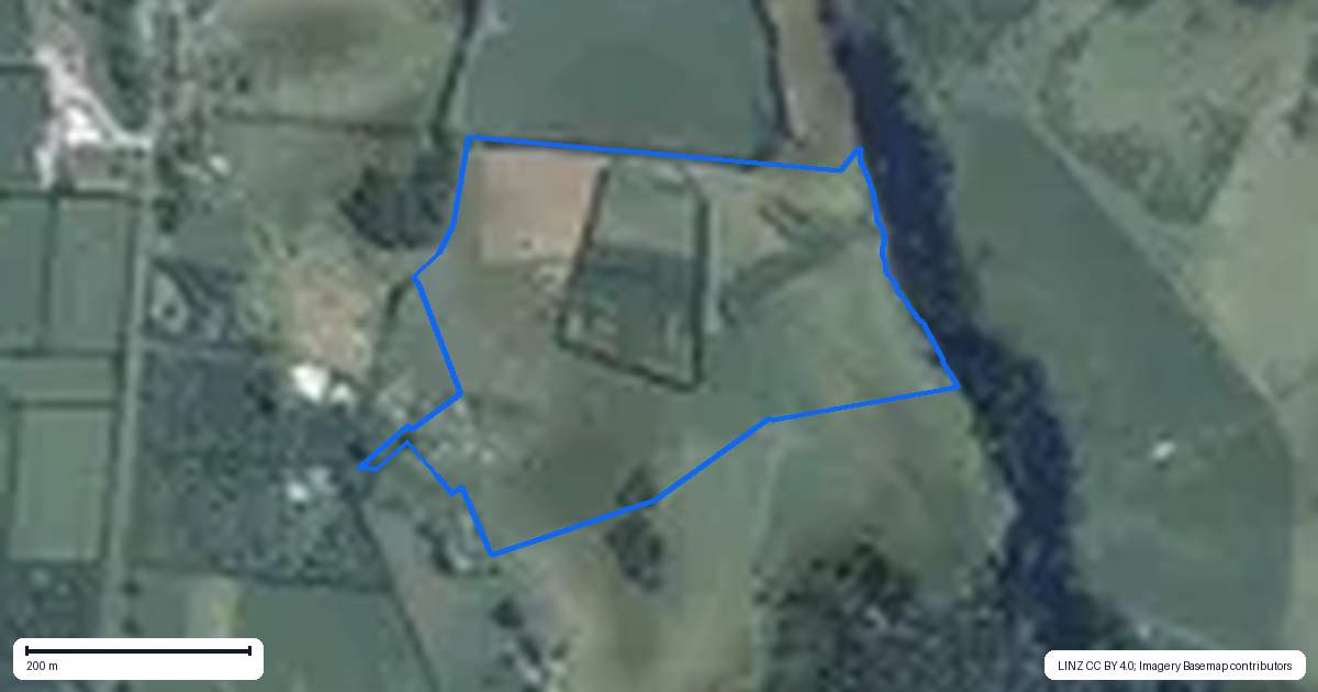 Property context map for 151D Hereford Road, Oropi