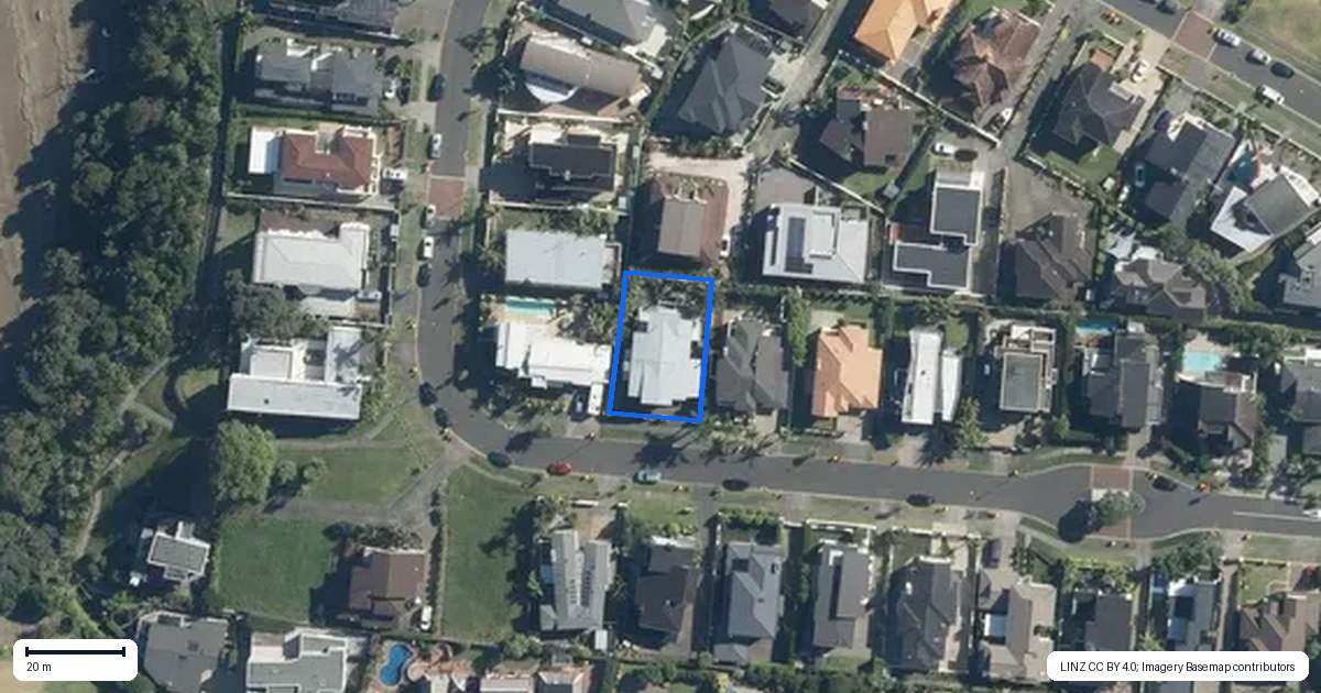 Property context map for 25 Compass Point Way, Half Moon Bay, Auckland