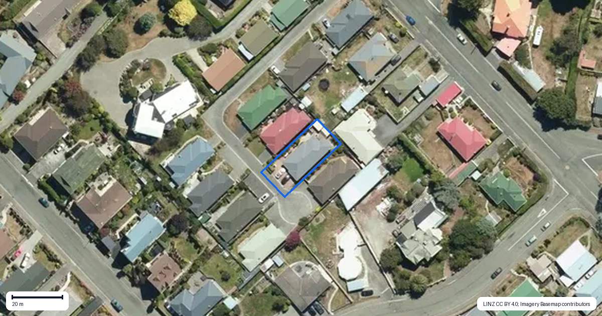 Property context map for 6/92 Perth Street, South Hill, Oamaru