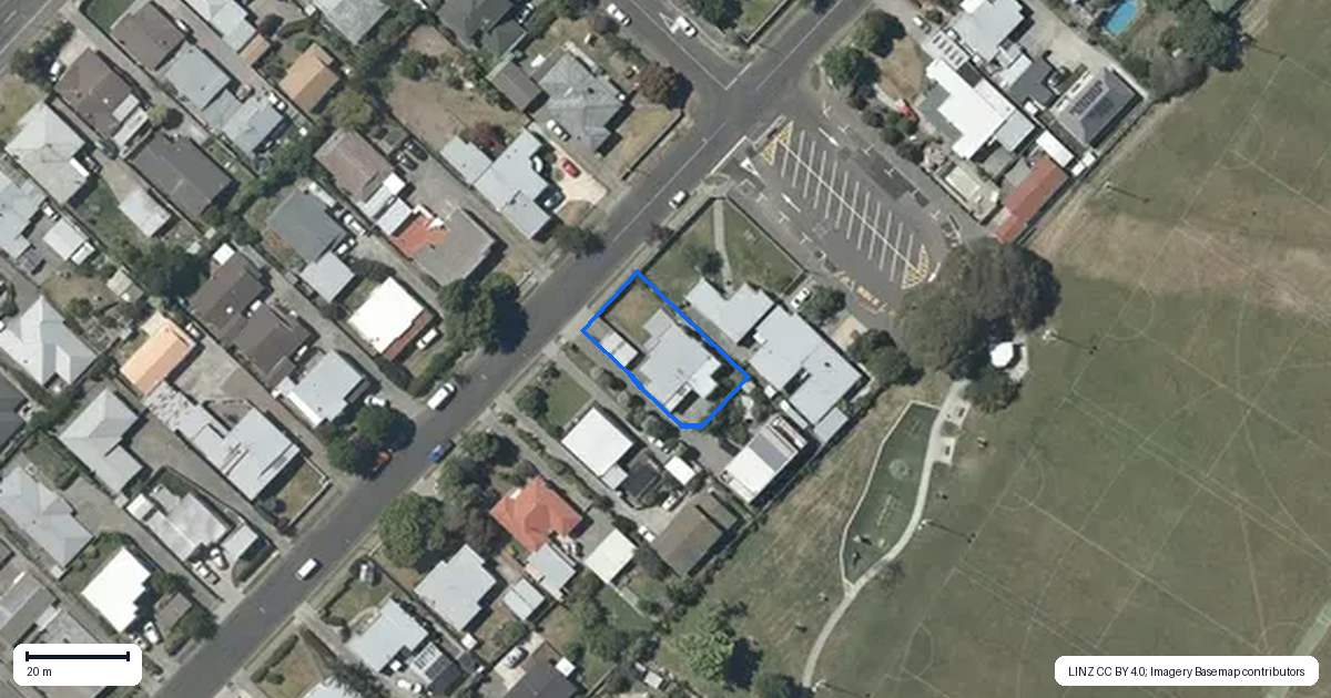 Property context map for 20 Morse Street, Marewa, Napier