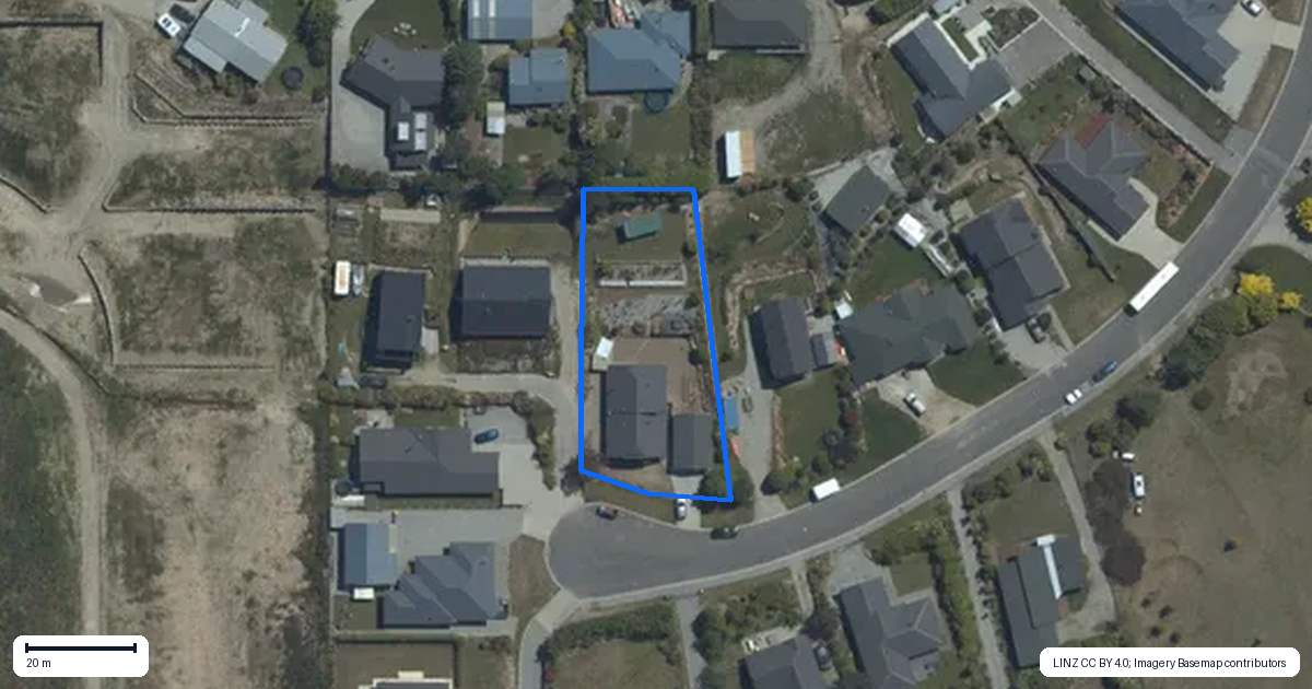 Property context map for 57 Nichol Street, Lake Hawea