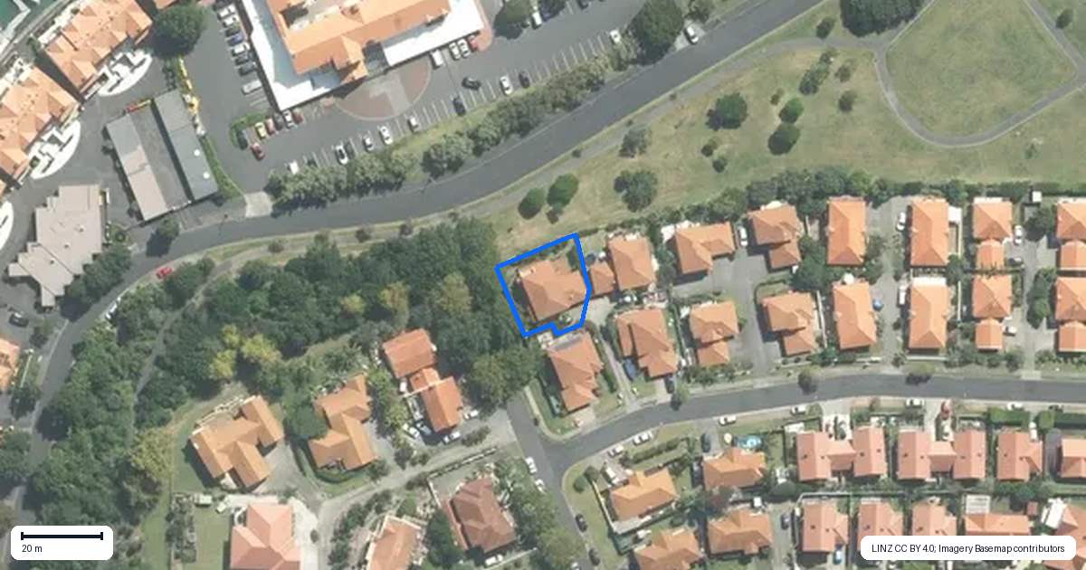 Property context map for 44 Parkwood Crescent, Gulf Harbour, Whangaparaoa