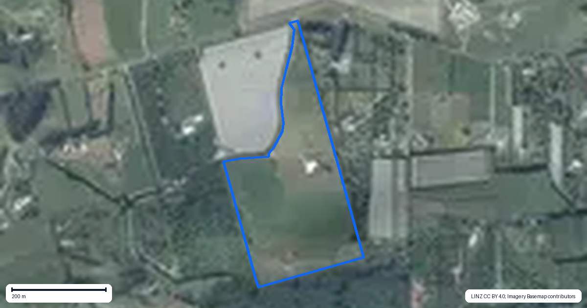 Property context map for 291 Rea Road, Tahawai