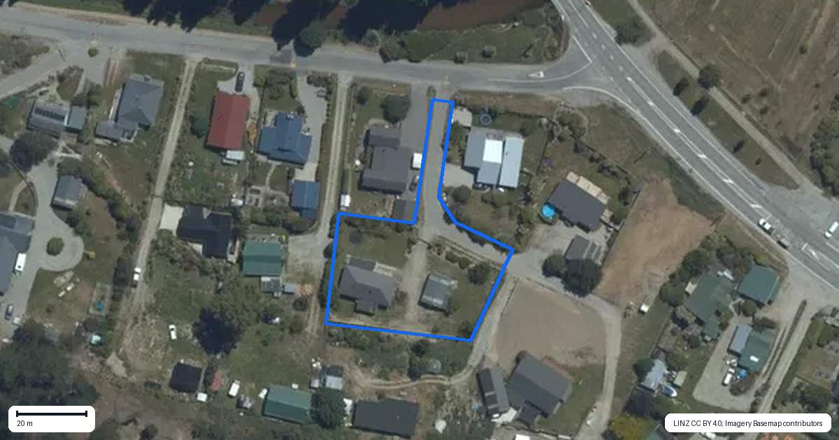 Property context map for 12 Kingan Road, Luggate, Wanaka