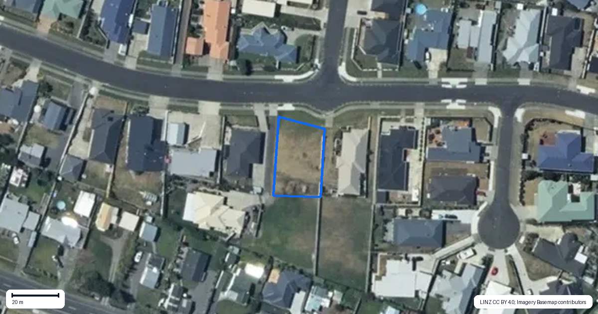 Property context map for 42 Andrews Street, Foxton Beach, Foxton