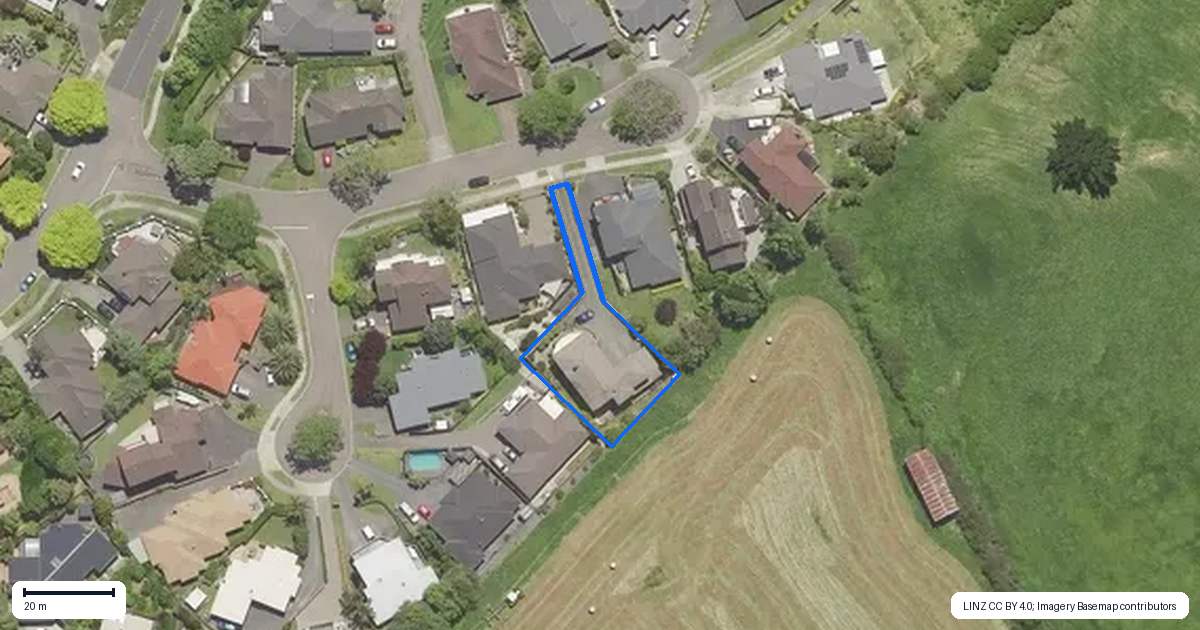 Property context map for 16 Riddington Rise, Ohauiti, Tauranga