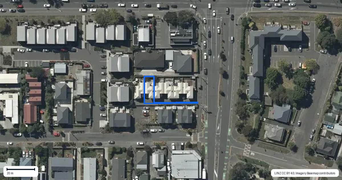 Property context map for 135D Waltham Road, Sydenham, Christchurch