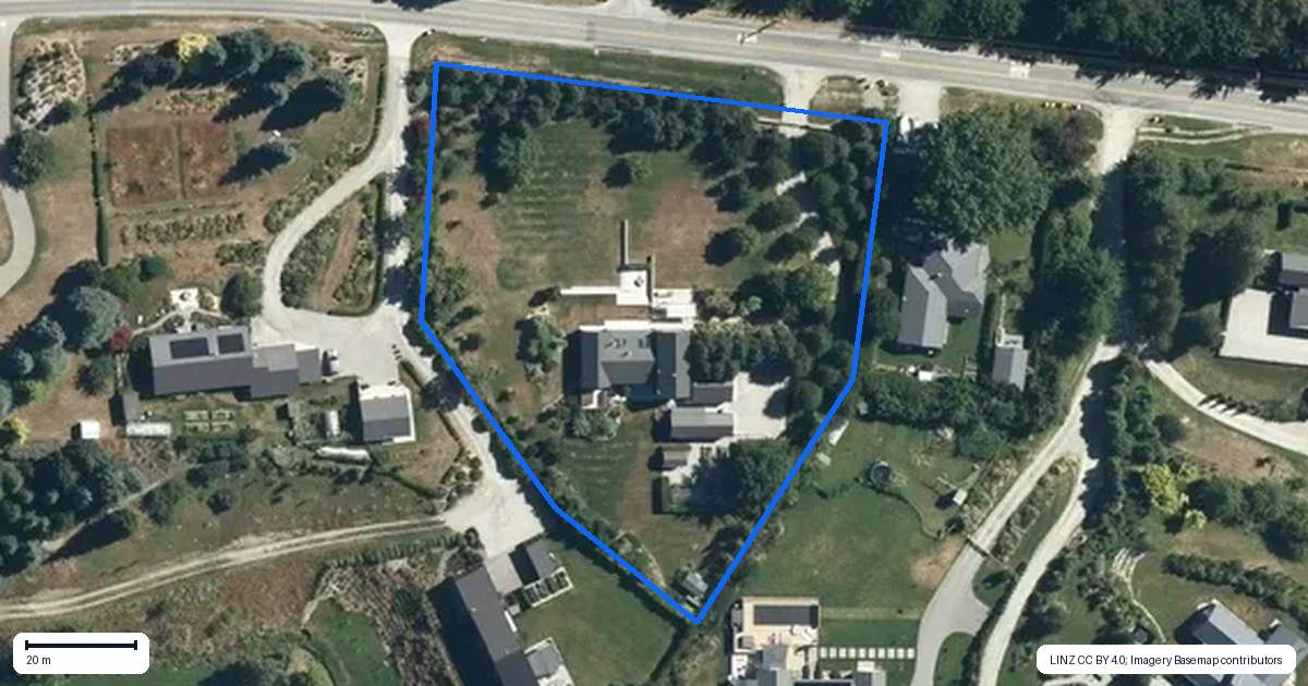 Property context map for 532 Speargrass Flat Road, Lake Hayes, Queenstown