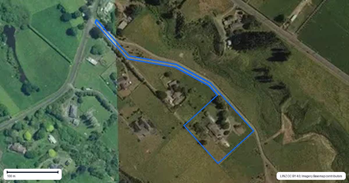 Property context map for 23B Higginson Road, Ngahinapouri, Ohaupo
