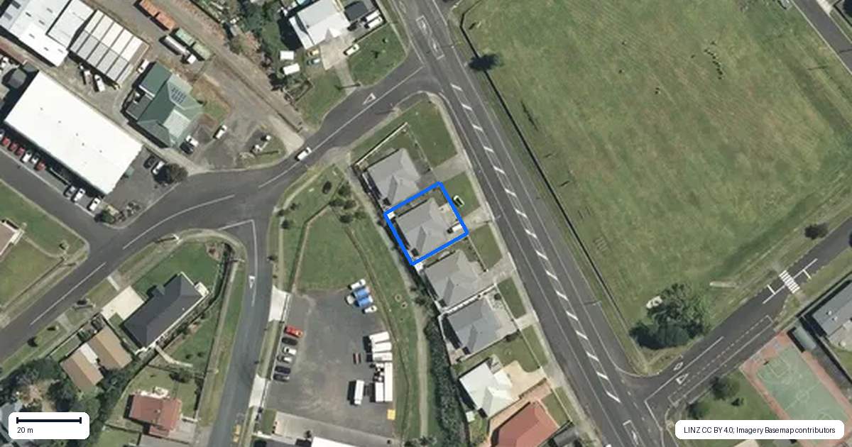 Property context map for 247 Whitaker Street, Te Aroha