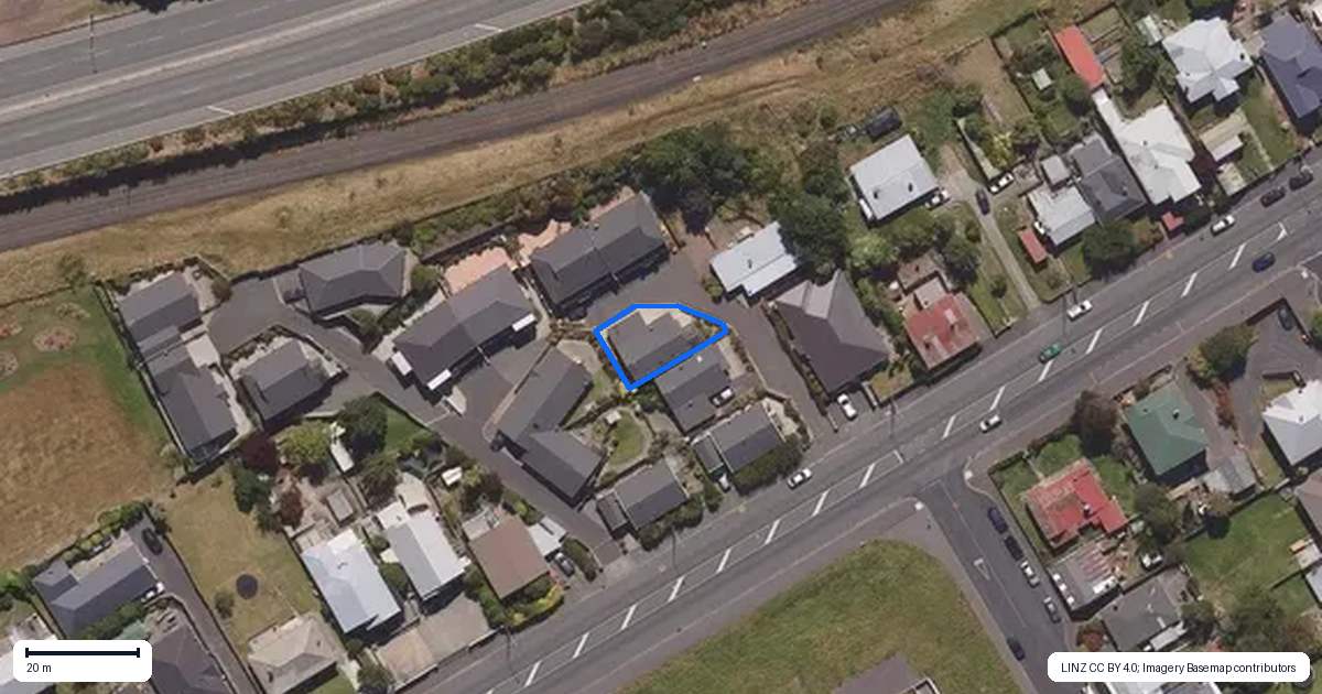 Property context map for 202B South Road, Caversham, Dunedin