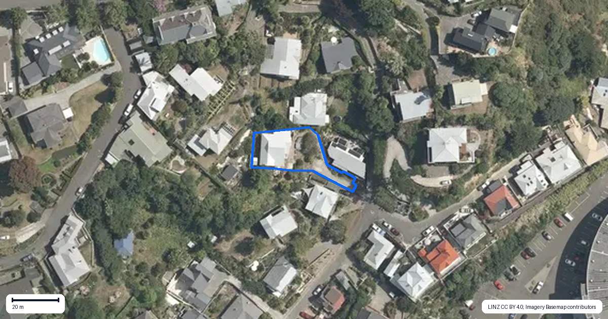 Property context map for 20 Brewster Street, Bluff Hill, Napier