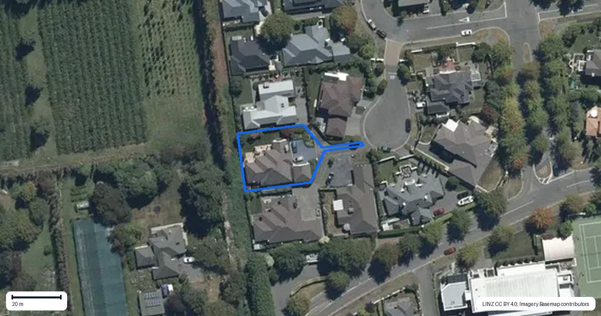 Property context map for 6 Royal Court, Northwood, Christchurch