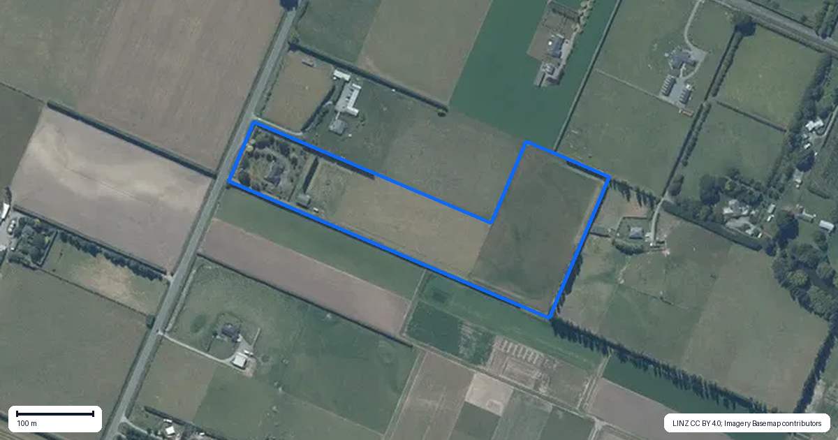 Property context map for 1071 Shands Road, Lincoln