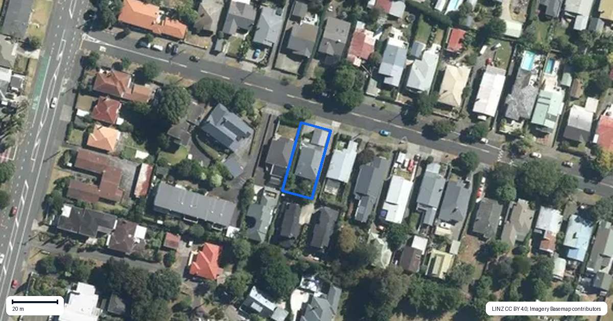 Property context map for 126 Shackleton Road, Mount Eden, Auckland