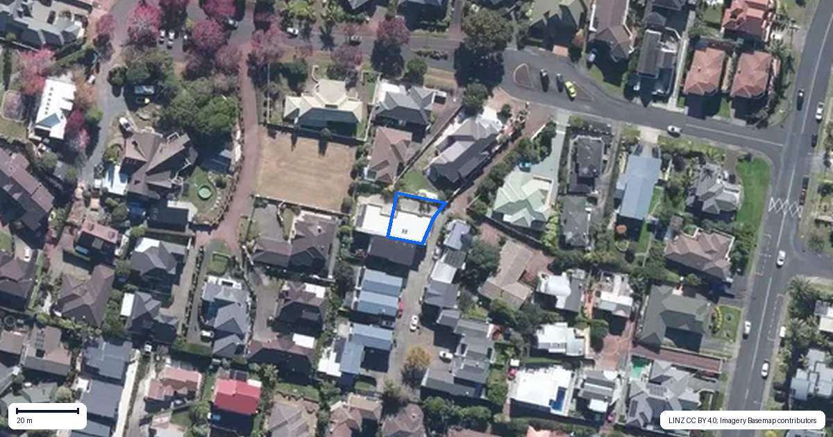 Property context map for 12B Bluefin Way, West Harbour, Auckland