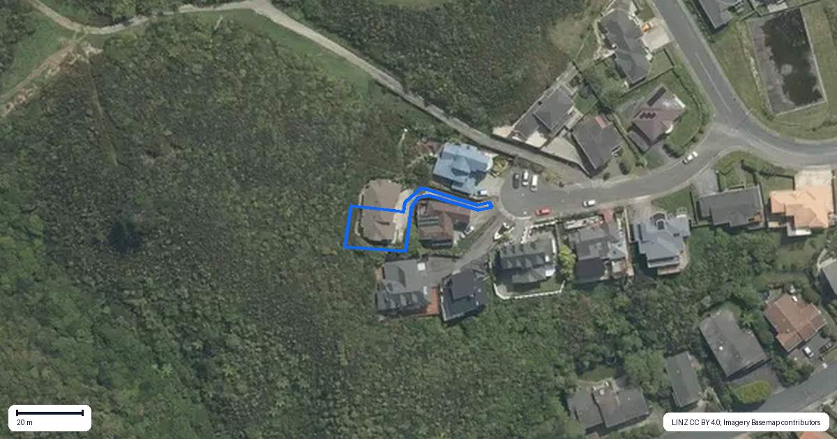 Property context map for 15 Sirsi Terrace, Broadmeadows, Wellington