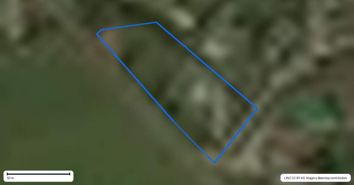 Property context map for 1980 Kakaramea Road, Ngahinapouri, Ohaupo