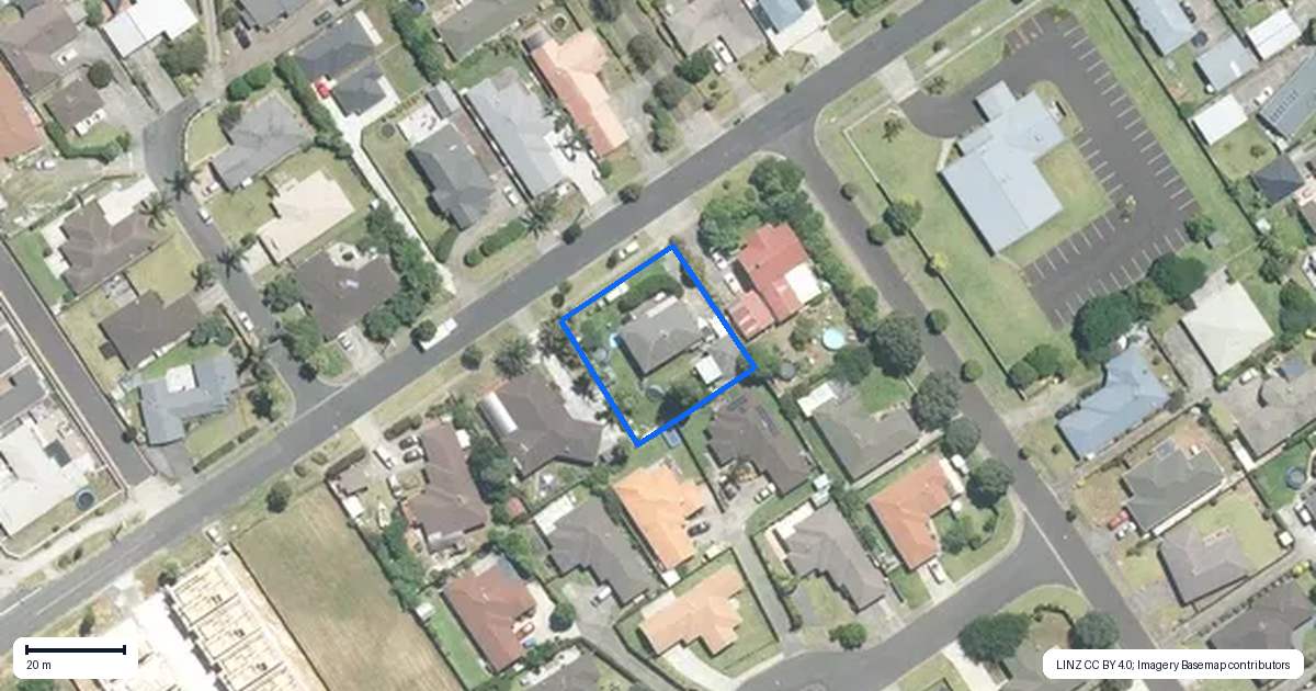 Property context map for 162 Princes Street West, Pukekohe