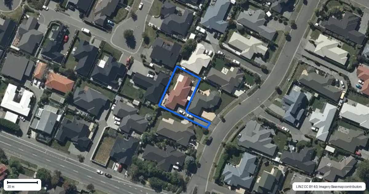 Property context map for 7 Cassinia Gardens, Aidanfield, Christchurch