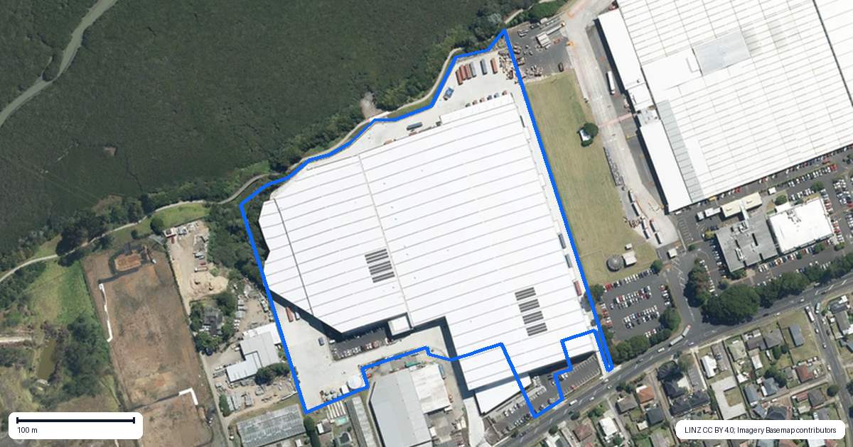 Property context map for 42 Favona Road, Favona, Auckland