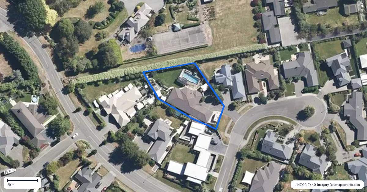 Property context map for 2 Grosvenor Lane, Rangiora
