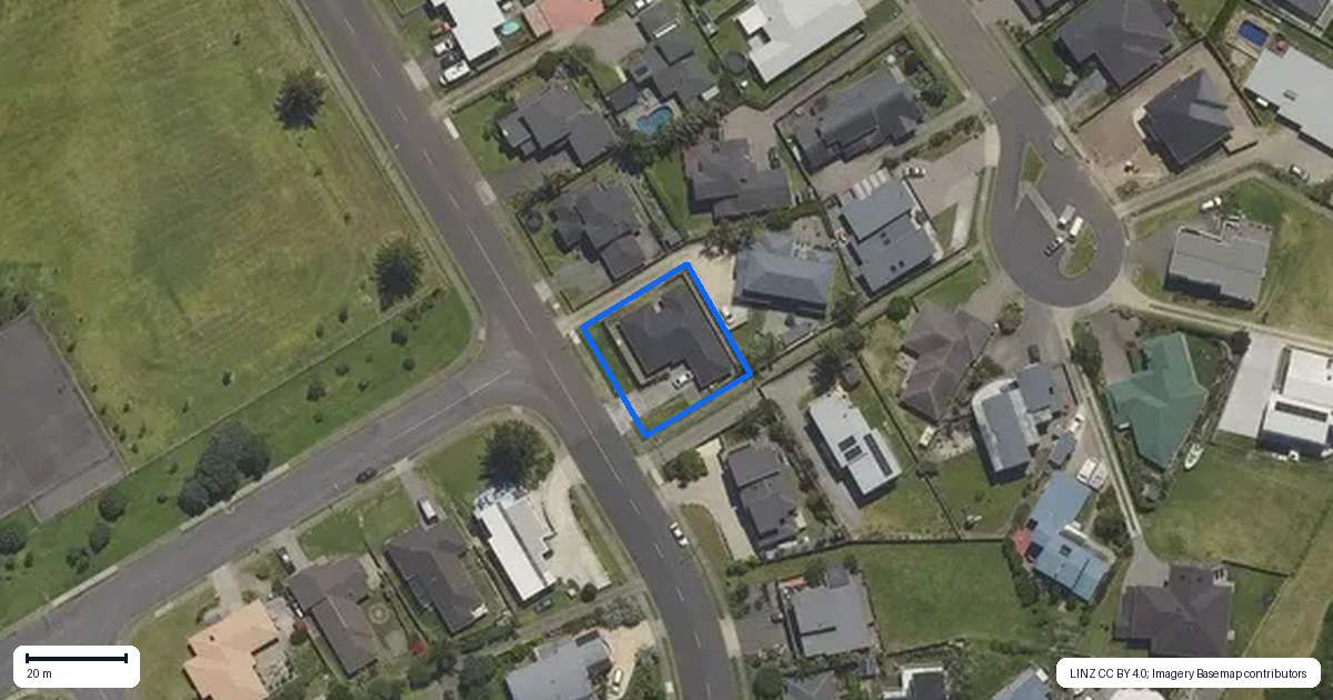 Property context map for 26 Ocean View Road, Coastlands, Whakatane