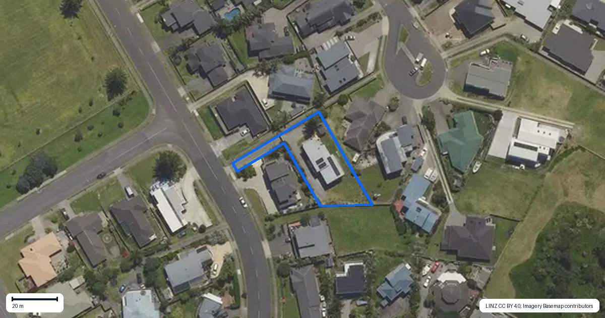 Property context map for 24 Ocean View Road, Coastlands, Whakatane