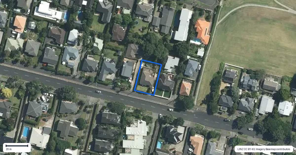 Property context map for 126 Riddell Road, Glendowie, Auckland