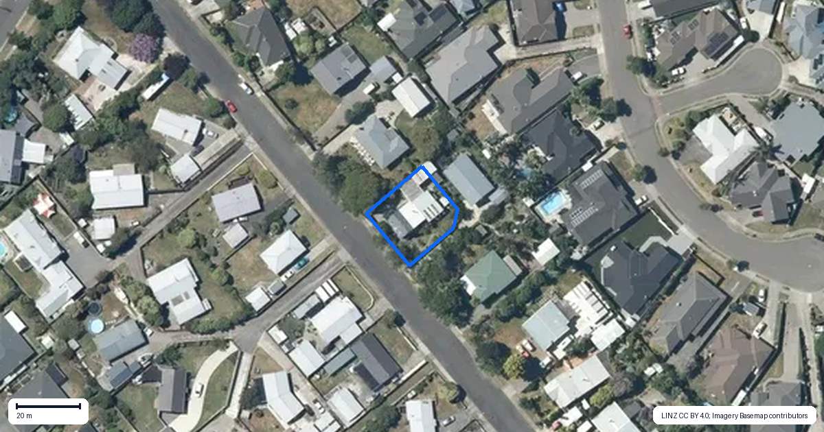Property context map for 9 Allens Lane, Clive
