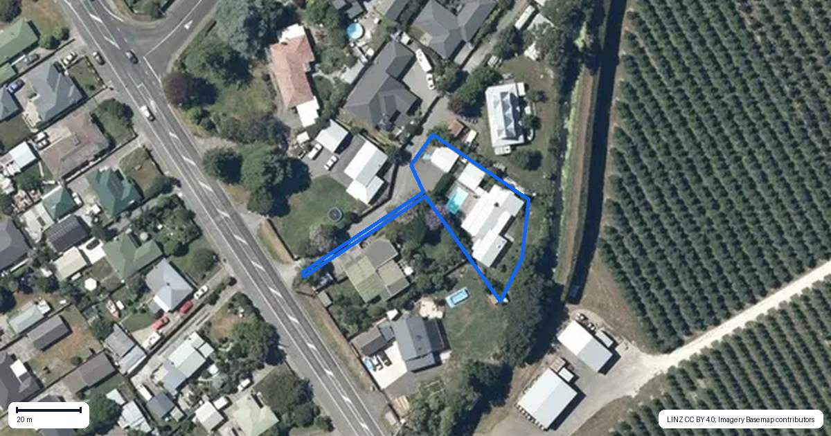 Property context map for 29 Mill Road, Clive