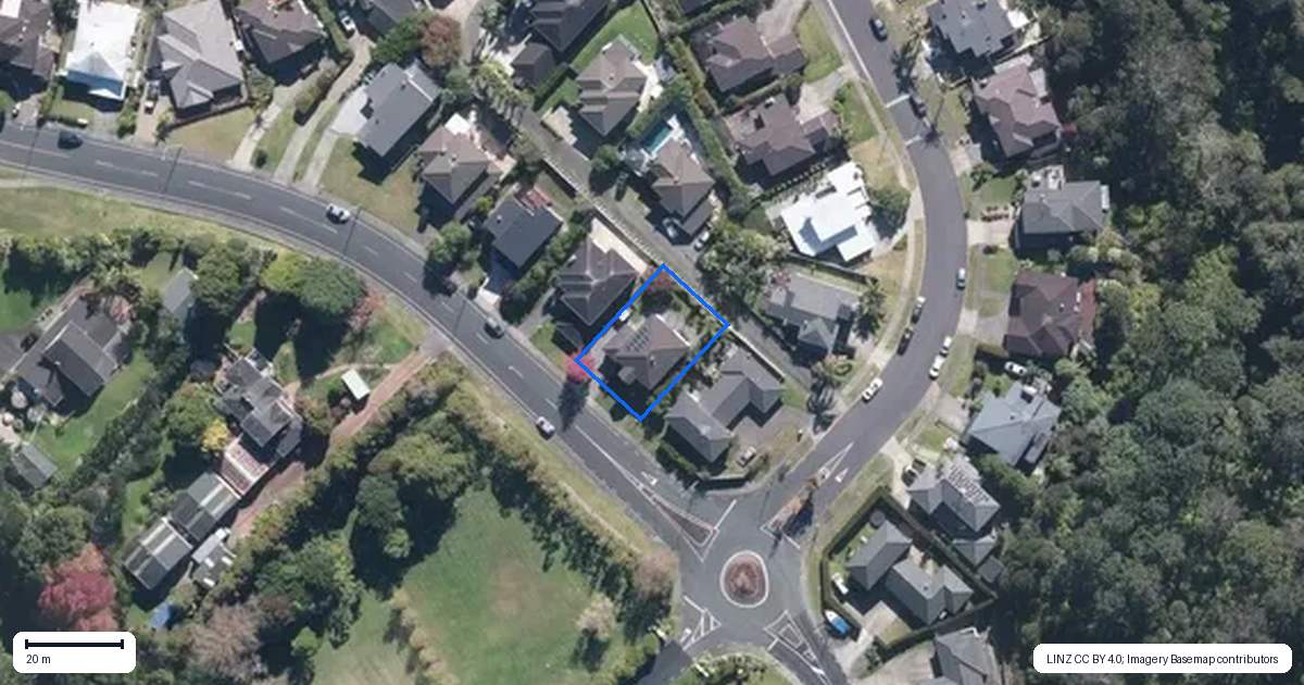 Property context map for 188 Schnapper Rock Road, Schnapper Rock, Auckland