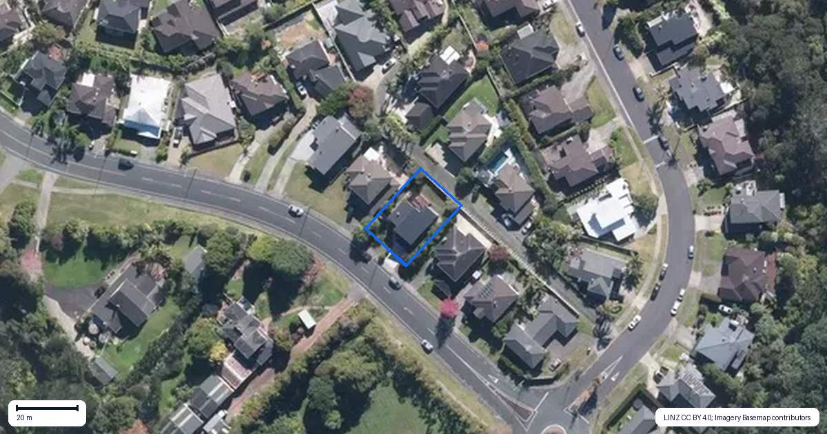 Property context map for 192 Schnapper Rock Road, Schnapper Rock, Auckland