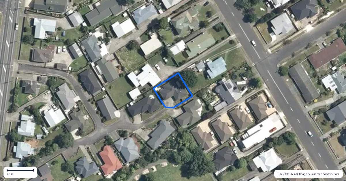 Property context map for 6 Elly Court, Feilding