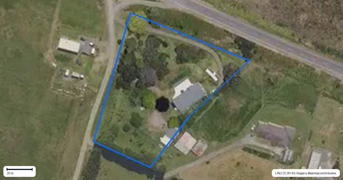 Property context map for 1685A Thornton Road, Matata
