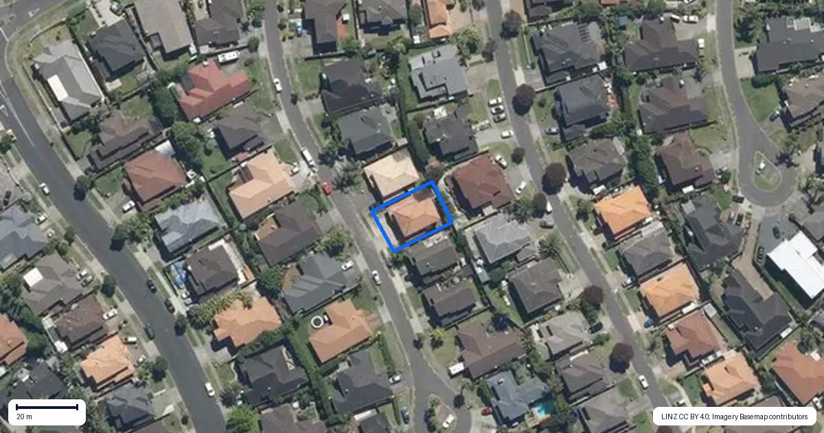 Property context map for 10 Fernloche Place, Flat Bush, Auckland