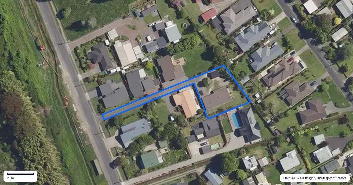 Property context map for 180 Parawai Road, Ngongotaha, Rotorua