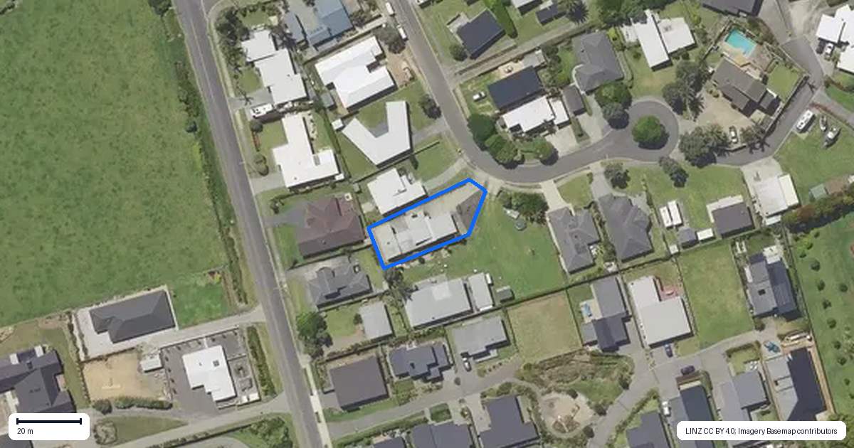 Property context map for 8B Reo Crescent, Waihi Beach