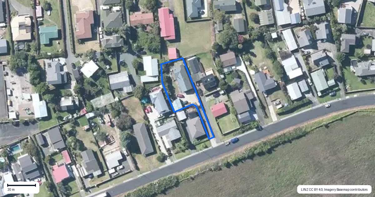 Property context map for 13 Stevenson Road, Clarks Beach