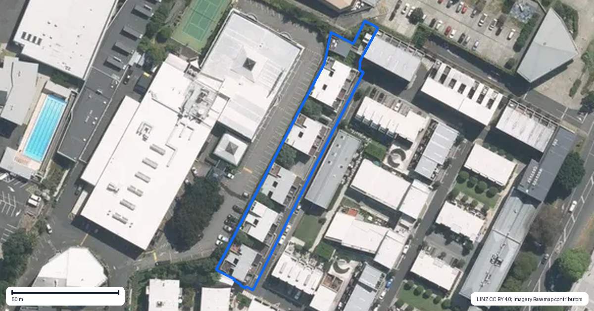 Property context map for 12 The Boardwalk, Auckland Central, Auckland