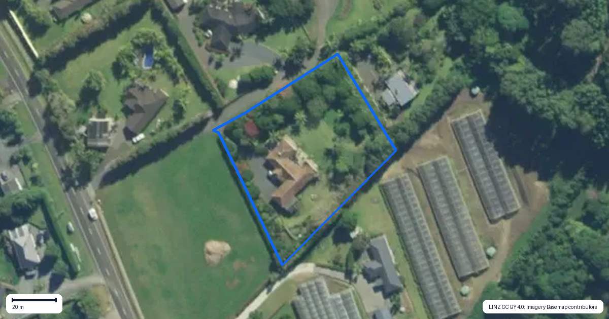 Property context map for 48 Access Road, Kerikeri