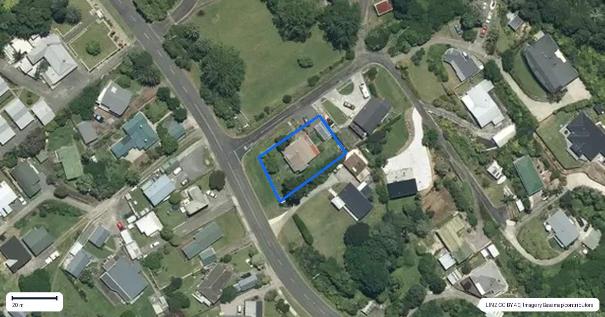 Property context map for 34 Main Street, Coromandel