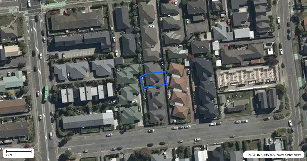 Property context map for 16D Lyndon Street, Riccarton, Christchurch