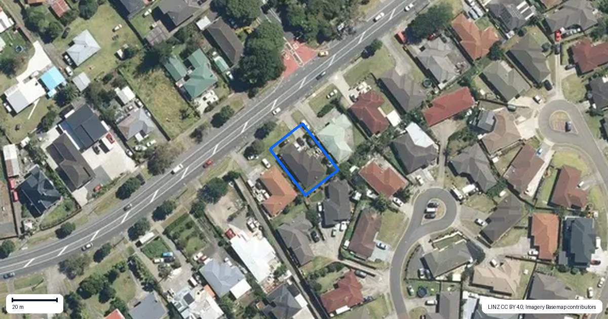 Property context map for 564 Massey Road, Mangere, Auckland