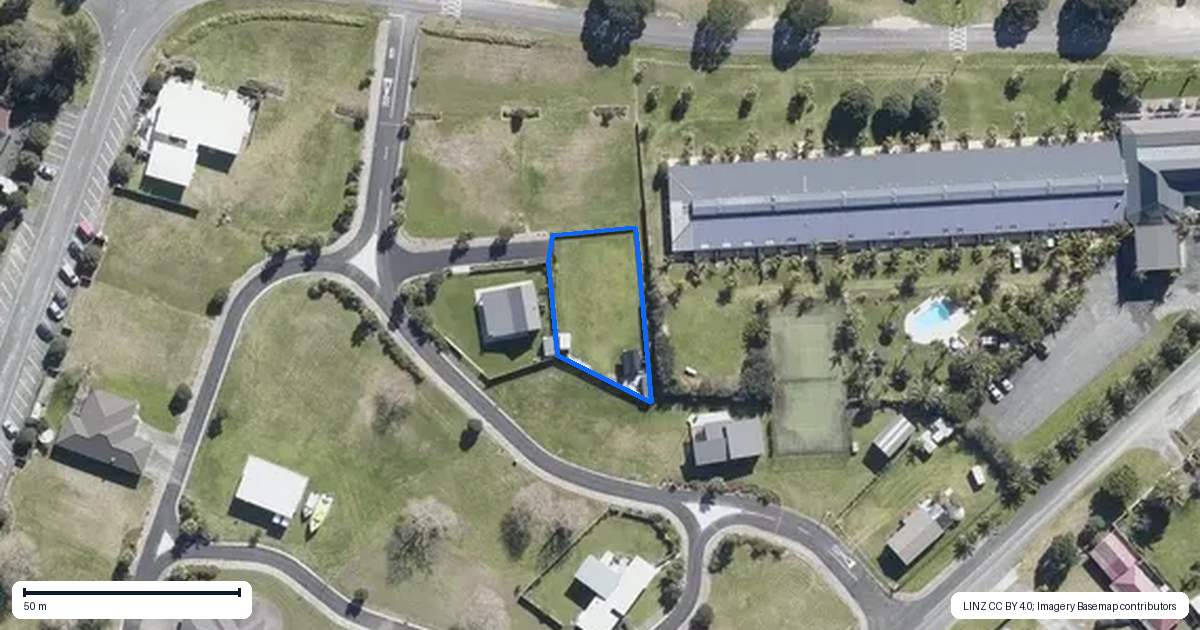Property context map for 20 Flame Tree Lane, Taipa