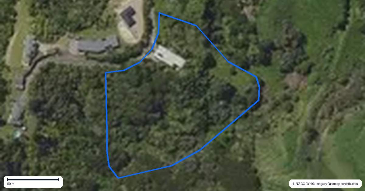 Property context map for 7 Foxglove Drive, Maraetotara, Whakatane