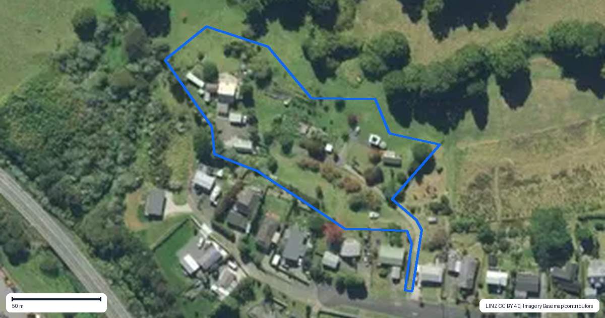 Property context map for 83 Alcoba Street, Te Kamo, Whangarei