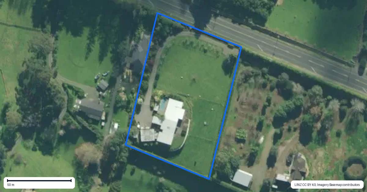 Property context map for 523 State Highway 14, Maunu, Whangarei